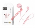  Hands Free Hoco M55 Rose pink Earphones Stereo 3.5 mm       