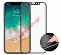 Tempered glass iPhone X/XS  (5.8) 11 PRO DIVA Full Glue Black Tempered glass 0,25mm.