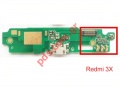 Charging connector board (OEM) Xiaomi Redmi 3x Microusb connector board