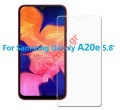 Tempered protective glass film Samsung Galaxy A20e (2019) A202F 5.8 inches 0,3mm.