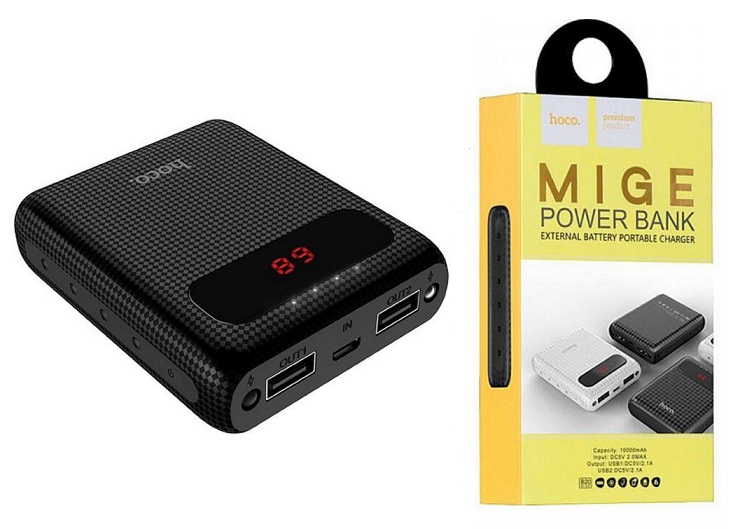 Power bank HOCO B20 Mige 10.000mAh Black