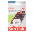 K  Sandisk 64GB C10 MicroSDXC UHS-I U1 Class 10 SDSQUNR-064G-GN3MN NO ADAPTOR Blister