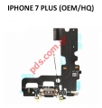 Καλωδιοταινία (OEM/HQ) iPhone 7 Plus (5.5) Black Charge system connector για το μαύρο γκρί χρώμα
