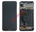    LCD Huawei Y7 2019 (DUB-LX1) Black Front frame Display Touch screen with digitizer & battery    Box ()