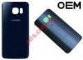 Batetry cover (OEM) Blue Samsung Galaxy S6 Edge G925F Black 
