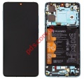 Original set LCD Blue Huawei P30 (ELE-L29) Aurora Complete with Front cover Display Touch screen digitizer and battery