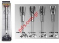 Proffesional screwdriver TOOL PLUS 1 Different shape (A, B, C, D) Chrome Vanadium Steel Head 