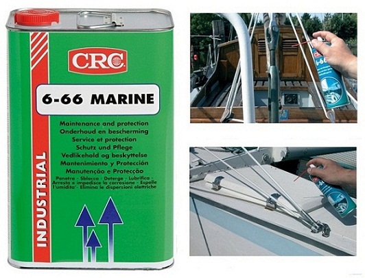 General purpose anti-rust CRC 6-66 Marine 5L and lubricant for use in marine environment.