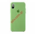 Θήκη σιλικόνης (LIKE) iPhone XS Max MTFE2FE/A TPU Green σε πράσινο χρώμα