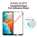   Huawei Y6 2019 Full Glue Glass Black 