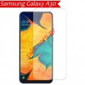 Tempered protective glass film Samsung Galaxy A30 (2019) A305F 0,3mm. 6.4 inches.