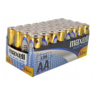 Battery Alkaline Maxell LR6 size AA 1.5 V (Pack) pieces 32