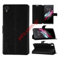Case flip book pocket stand Huawei Honor 9 Lite Black
