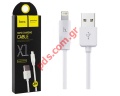 Cable lightning 8 Pin Hoco X1 Rapid charde 2.1A White Box 2M