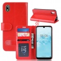 Case flip book pocket stand Huawei 5 (2019) 5.71 inch Red