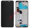   (OEM) LCD Xiaomi Redmi Note 6 Pro Black w/Frame       (Display with touch screen and digitizer) 