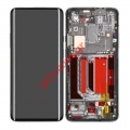 Set LCD OnePlus 7 Pro (GM1913) Grey Mirror Touch screen with digitizer and front cover frame