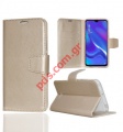 Case flip book Samsung A705F Galaxy A70 (2019) Gold