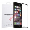 Tempered glass iPhone 6/6S Full Glue Black Tempered glass 0,25mm.