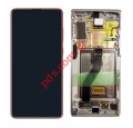 Original set LCD Samsung N770 Galaxy Note 10 Lite Red (Display +Touch Unit) Service Pack