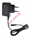 Travel charger MicroUSB 220V/0.5A Black cable 1 m BOX