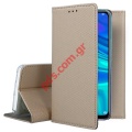 Case flip book pocket stand Huawei P Smart Gold