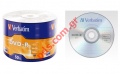  Verbatim DVD-R 4.7GB 16x Silver Mat Wrap 50 pcs