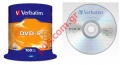  VERBATIM DVD-R 4.7GB/16X SET BOX 100 PCS
