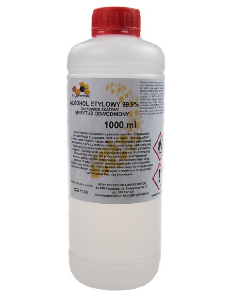 Liquid cleaner Ethyl Alcohol 1L 99,9% Bottle