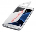 Original case S-VIEW Samsung Galaxy S7 SM-G930 White 