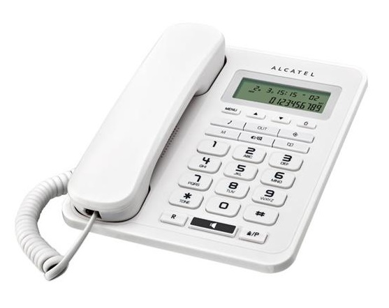   Alcatel Temporis T50 White ID Caller CID   