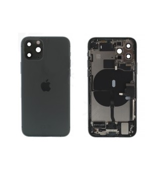 Original back cover Apple iPhone 11 Pro A2215 (PULLED) Black 5.8 inch middle back battery cover frame some parts NO BATTERY