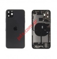 Γνήσιο πίσω καπάκι Apple iPhone 11 Pro MAX A2218 (PULLED) Black 6.5 inch middle back battery cover some parts σε μαύρο χρώμα NO BATTERY