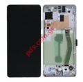 Original LCD set Samsung Galaxy S10 Lite G770F White (Frame with Touch screen and digitizer) BOX