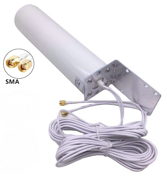 Antenna Mimo AT-21 3G/4G LTE 21db 3M 2XSMA Male 698-960/1710-2700MHZ Box