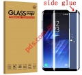 Special tempered glass Black 0,25mm Samsung Galaxy S8 G950F Side Glue.