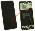Set OEM LCD Samsung A105G Galaxy A10 (W-FRAME) NONO-EUROPE VARIANT Black Display With Frame touch screen digitizer (OEM)