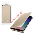 Original case Book flip Samsung A605 Galaxy A6 Plus 2018 Gold EF-WA605CFE