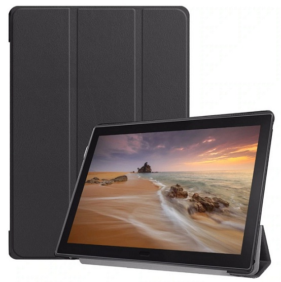  Huawei MediaPad T3 10 Black Tactical Book Tri Fold Case 