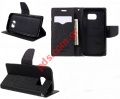Flip Book wallet Case Black for Alcatel 5058D 1S (2020)