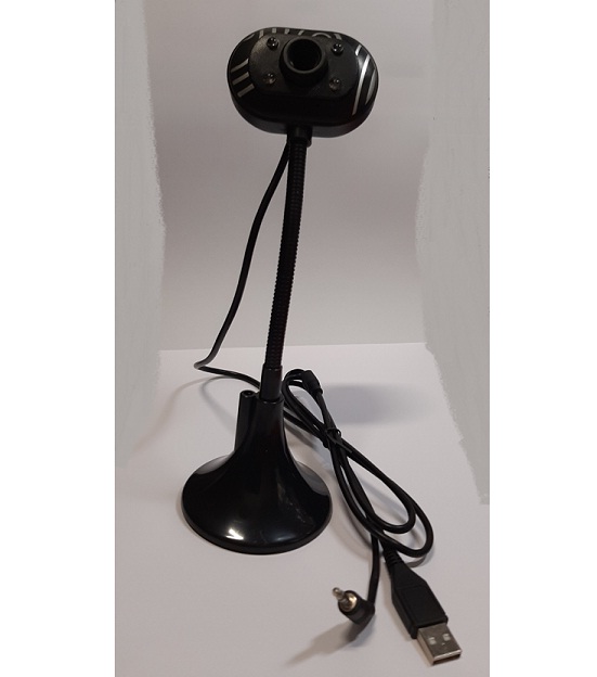 Webcamera IG-7824 Black with base and microfone