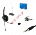 Ακουστικά με καλώδιο και μικρόφωνο Headset VT1200 Omni Mono, Goose-neck, 3.5mm Box
