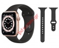   Apple Watch 42-44mm Black Metallic Band.