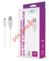 Data Cable USB SETTY TYPE-C Flash (3 METER) White