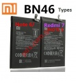Battery BN46 Xiaomi Redmi Note 6 Lion 4000mah INTERNAL (attention confirm exatly model type !!) SHORT