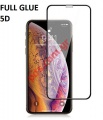   iPhone 12 Pro Max (6.7) Full Glue Hard 2.5D Black Tempered glass.