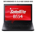 Laptop TOSHIBA B554 i5-4210M 15.6 4GB 320GB HDD DVD REF FQC Box (REFURBISHED)