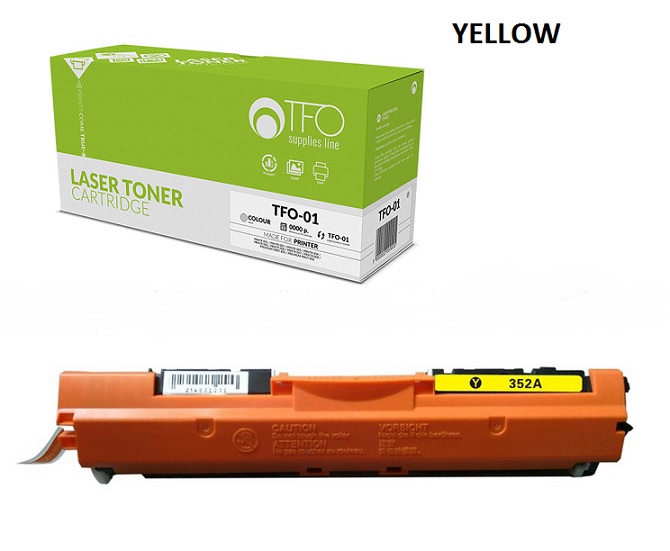 Compatible Toner for HP CF352 / CE312 Yellow 1.0K copies.