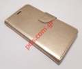 Case Flip Book Samsung J710F Galaxy J7 (2016) Wallet Diary Gold