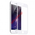 Tempered glass iPhone 7/8 PLUS Full Glue White Tempered glass 0,25mm.